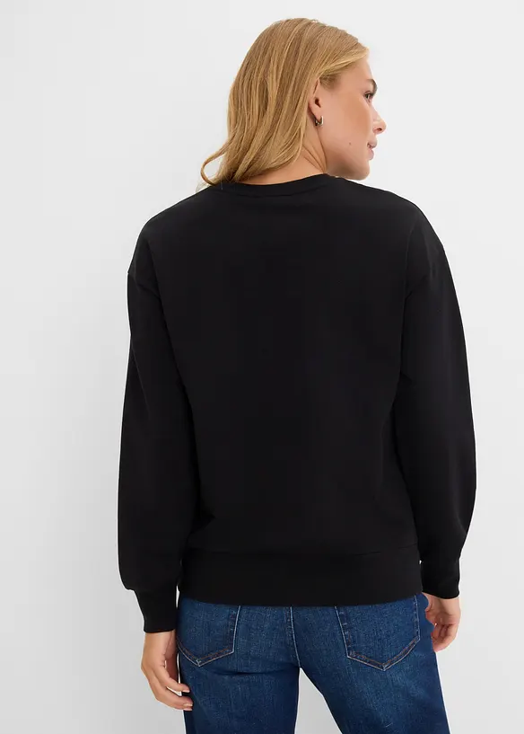 Sweatshirt i 100% &oslash;kologisk bomull, bonprix