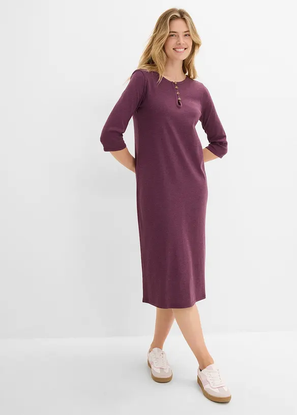 Jerseykjole med 3/4-lange ermer, bonprix