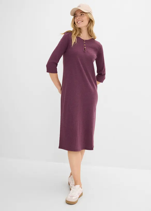Jerseykjole med 3/4-lange ermer, bonprix
