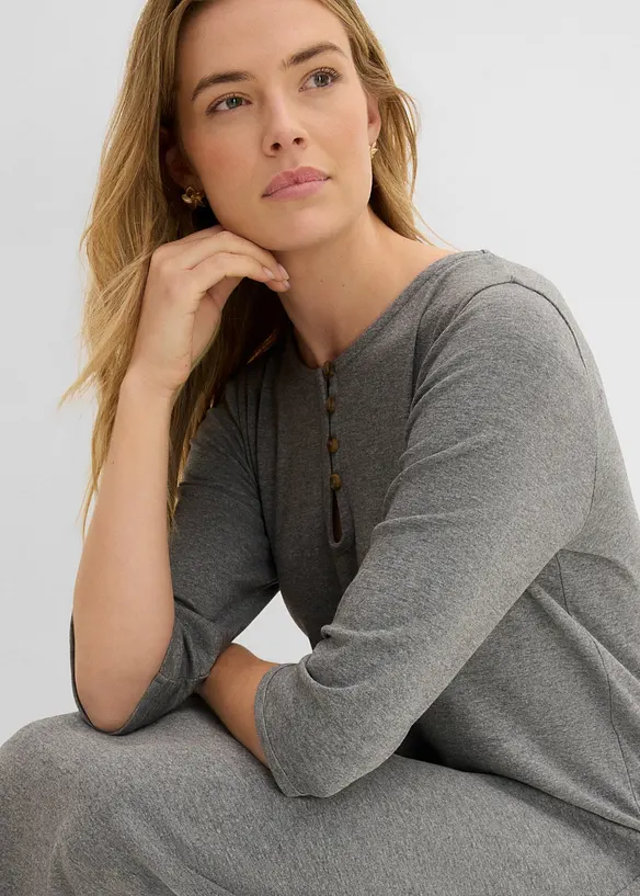 Jerseykjole med 3/4-lange ermer, bonprix