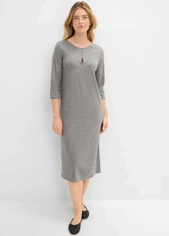 Jerseykjole med 3/4-lange ermer, bonprix