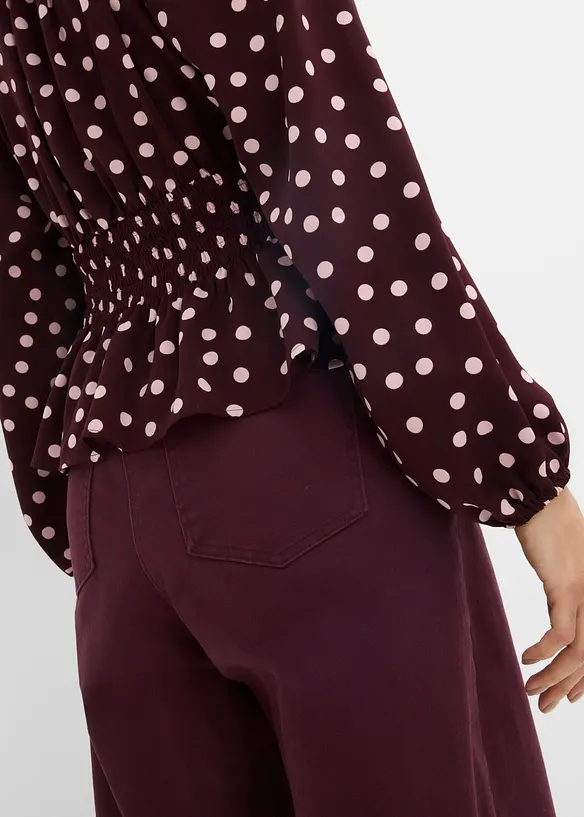 Bluse i lett sateng, bonprix