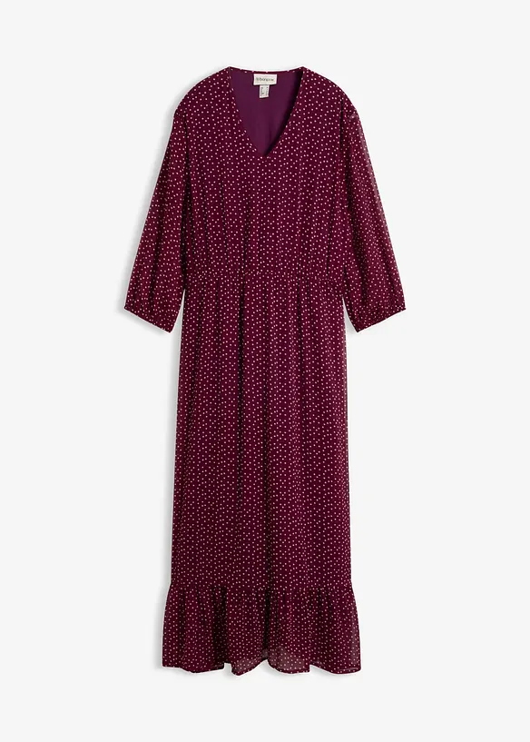 Maxikjole i chiffon, bonprix