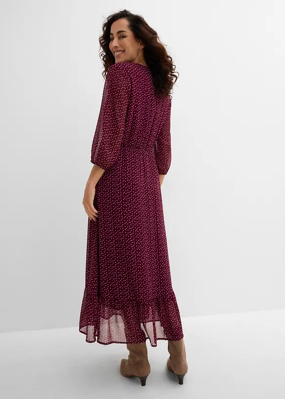 Maxikjole i chiffon, bonprix