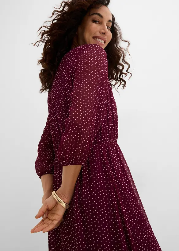 Maxikjole i chiffon, bonprix