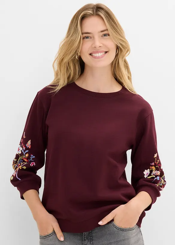 Sweatshirt i 100% &oslash;kologisk bomull, bonprix
