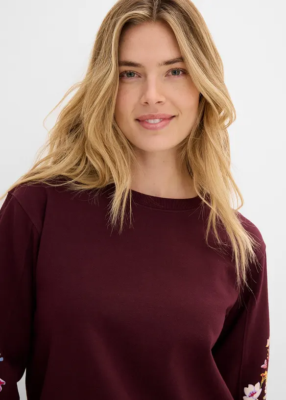 Sweatshirt i 100% &oslash;kologisk bomull, bonprix
