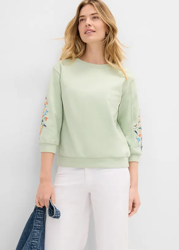 Sweatshirt i 100% &oslash;kologisk bomull, bonprix