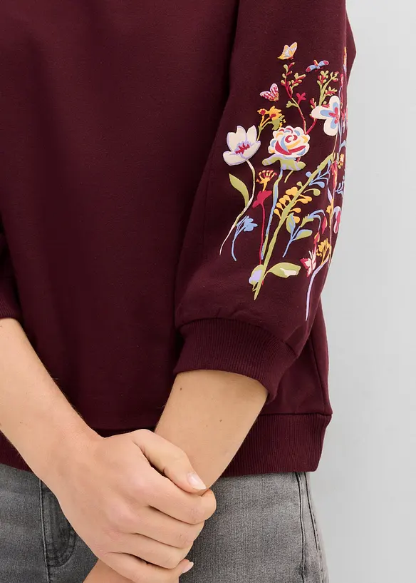Sweatshirt i 100% &oslash;kologisk bomull, bonprix