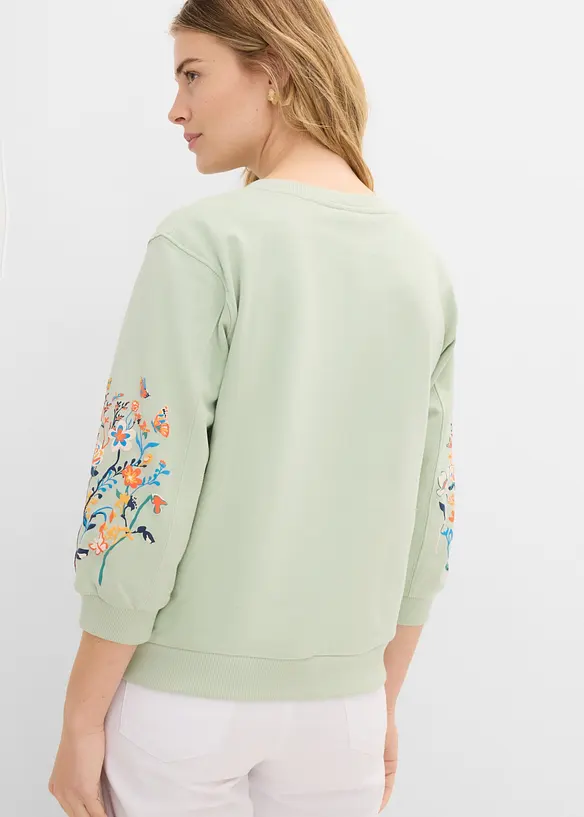 Sweatshirt i 100% &oslash;kologisk bomull, bonprix