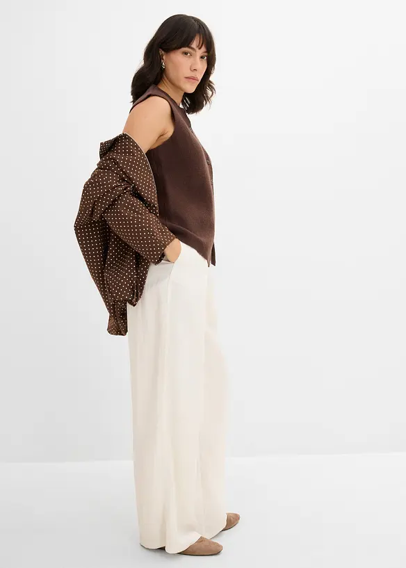 Vest i milanostrikk, bonprix