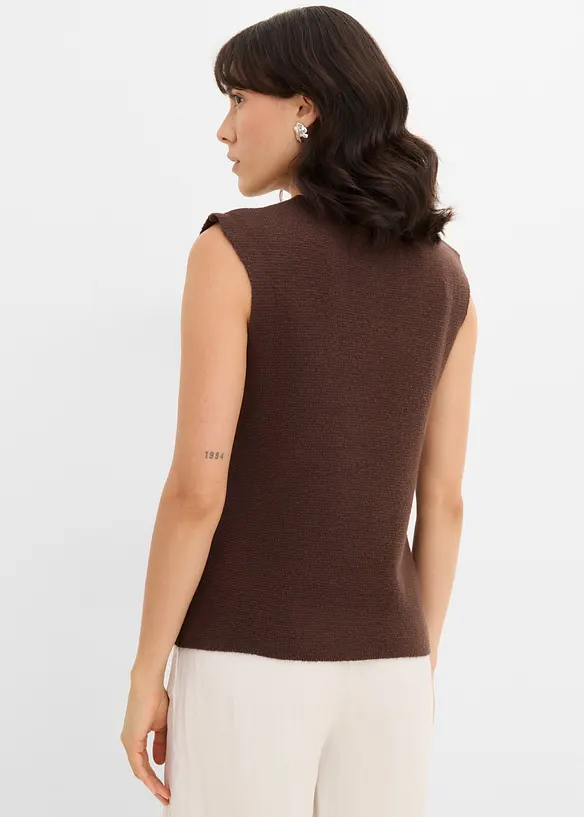 Vest i milanostrikk, bonprix