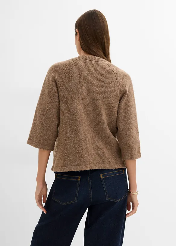 Cardigan med 3/4-lange ermer, bonprix