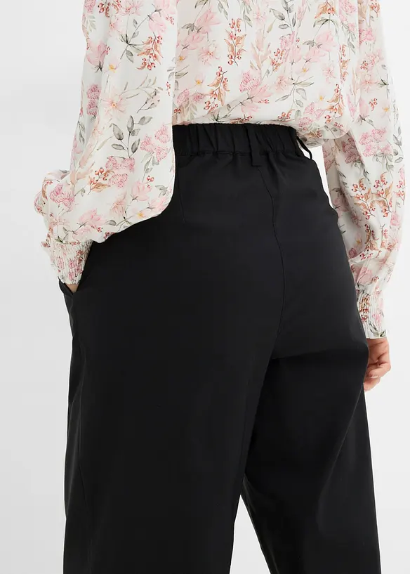 Bukse i bengalin med stretch og legg, bonprix