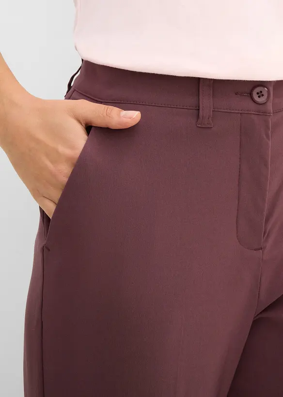 Shape bukse i bengalin med stretch og avsmalnende ben, bonprix