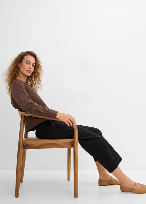 Culotte i bengalin med stretch, bonprix