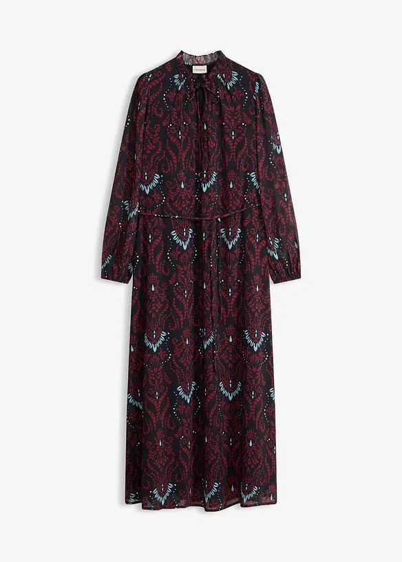 Utsvingt chiffonkjole, bonprix