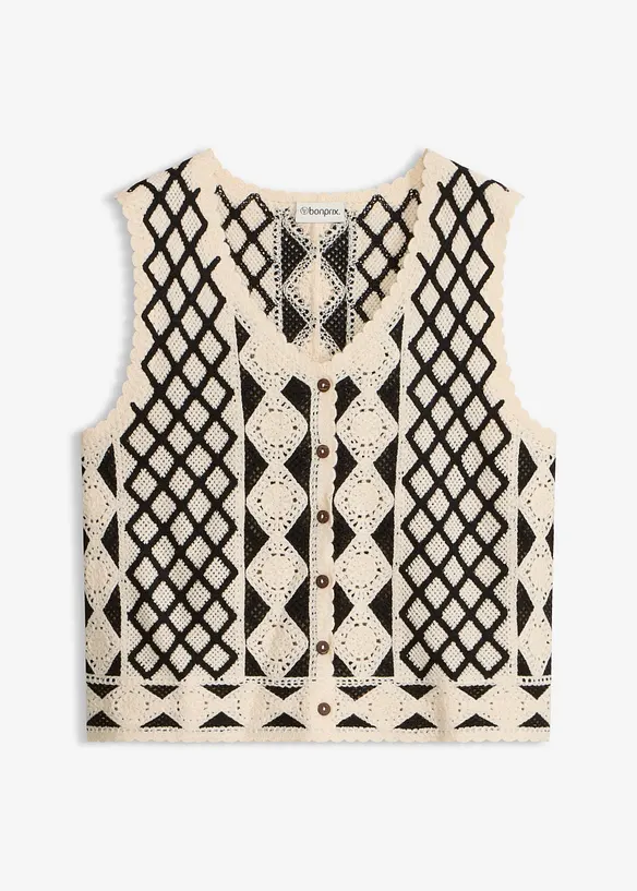 Strikkevest, bonprix