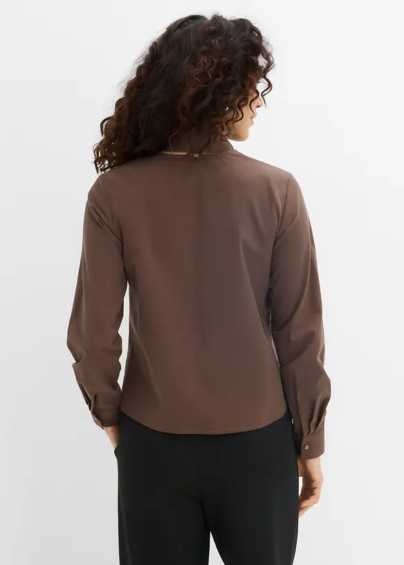 Bluse med skjerfdetalj, bonprix