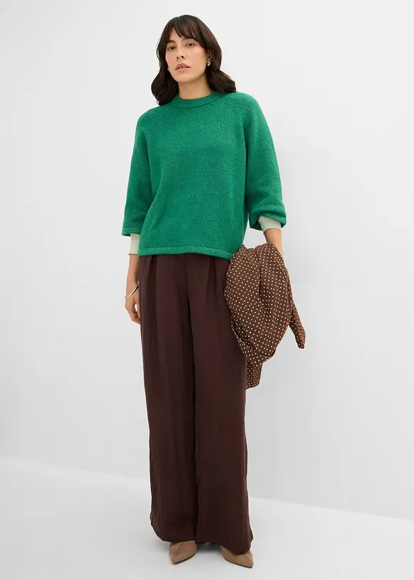 Oversized strikketopp, bonprix