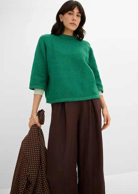 Oversized strikketopp, bonprix