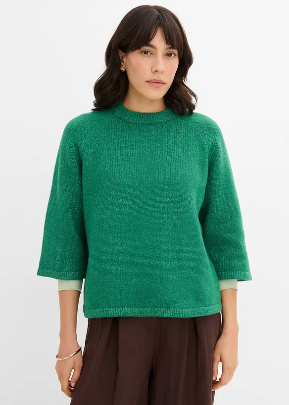 Oversized strikketopp, bonprix