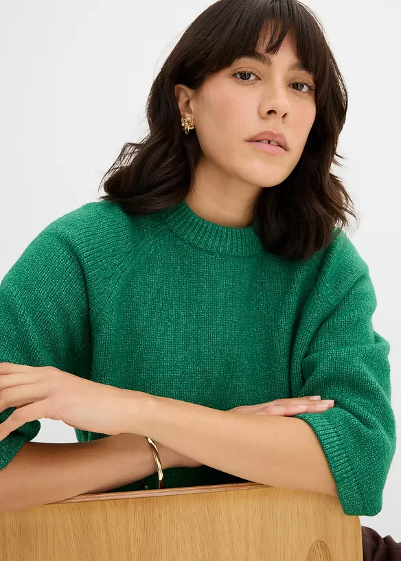 Oversized strikketopp, bonprix
