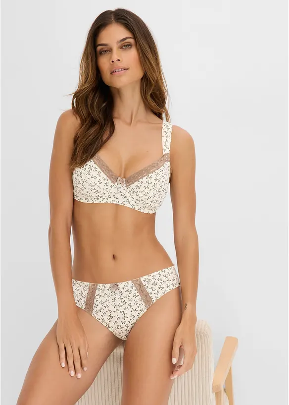 BH (3-pack)med feminint trykk, bonprix