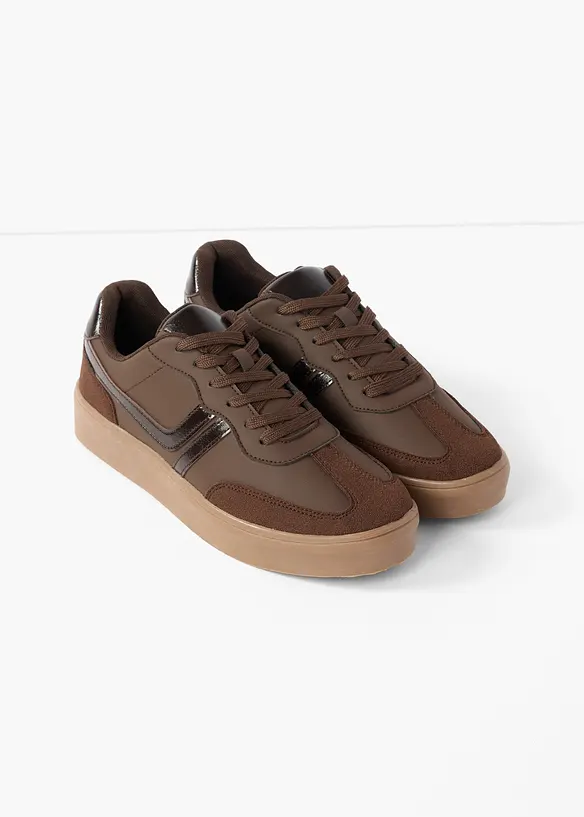Retrosneakers med plat&aring;s&aring;le, bonprix