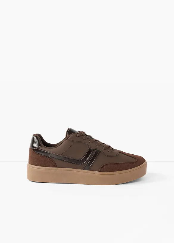 Retrosneakers med plat&aring;s&aring;le, bonprix