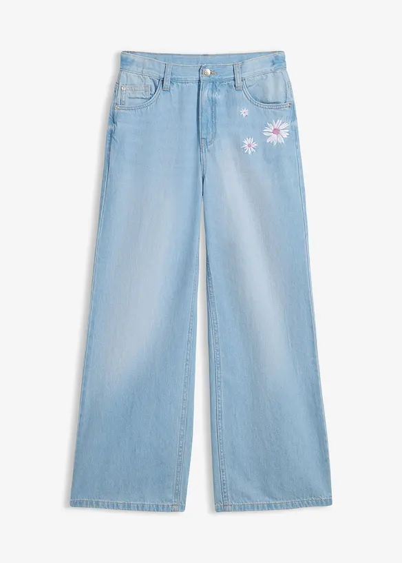 Wide Leg-jeans Mid Waist, bonprix