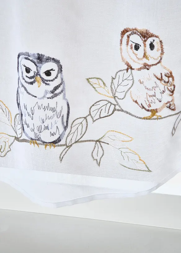 Gardinkappe med broderi, bonprix