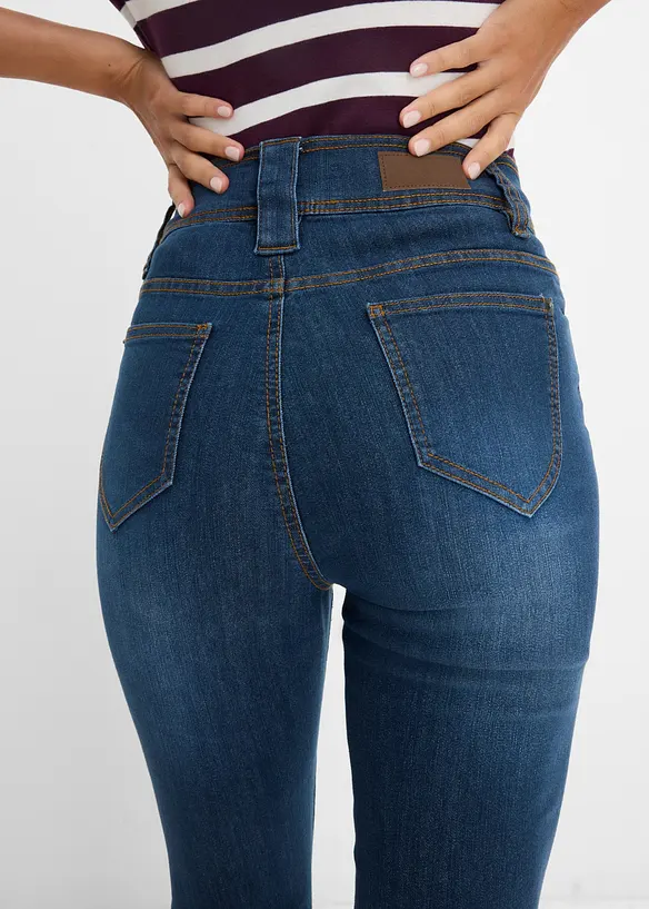 Slim fit-jeans High waist, komfortstretch, bonprix