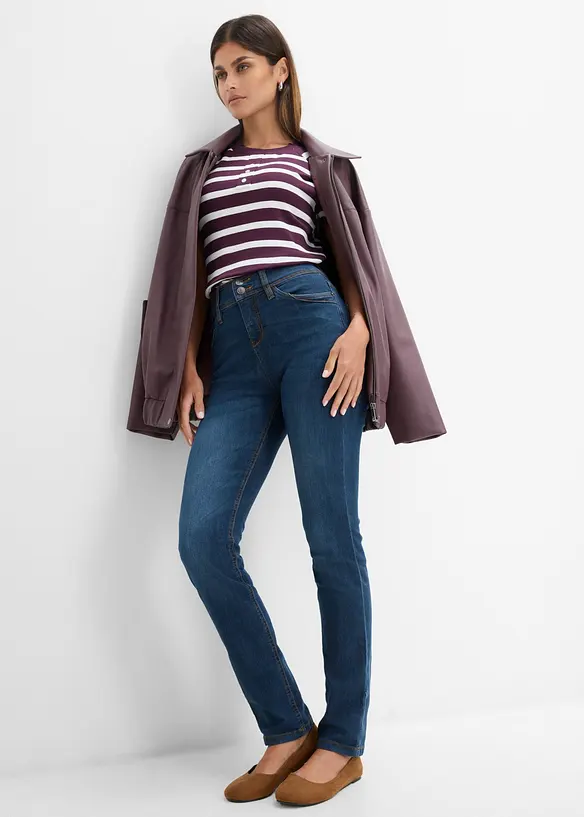 Slim fit-jeans High waist, komfortstretch, bonprix