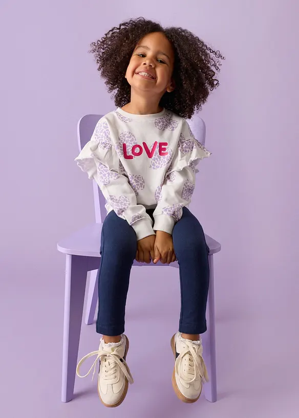 Lurchi sweatshirt i myk, &oslash;kologisk bomull, Lurchi