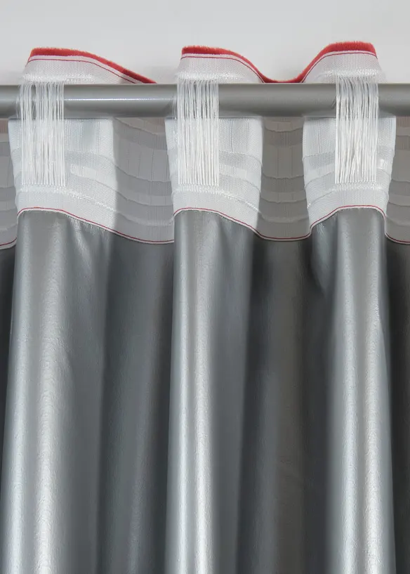 Isolerende m&oslash;rkleggingsgardin med fl&oslash;yelsaktig overflate (1-pack), bonprix