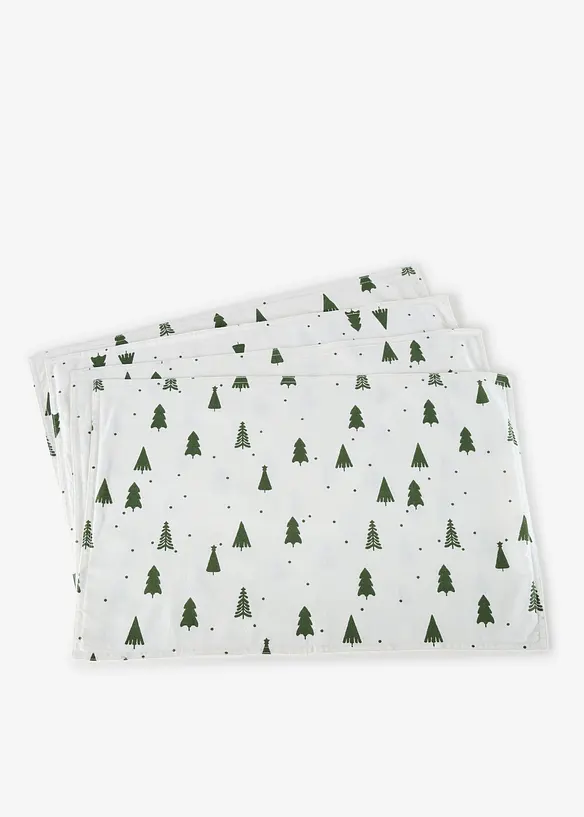 Bordbrikker i &oslash;kologisk bomull (4-pack), bonprix