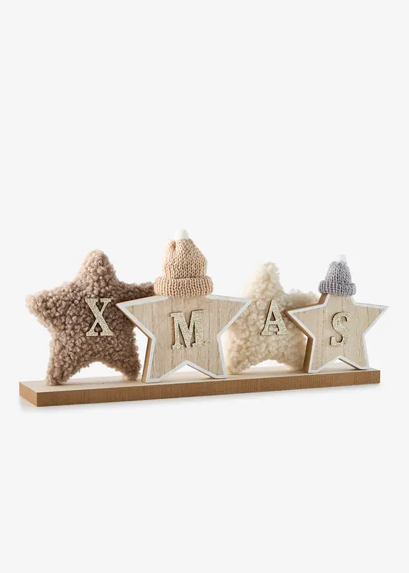 XMAS-dekorasjon med plysjstjerner, bonprix