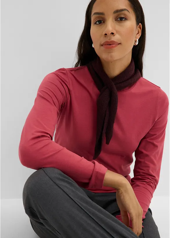 Slim Fit-topp med &oslash;kologisk bomull (2-pack), bonprix