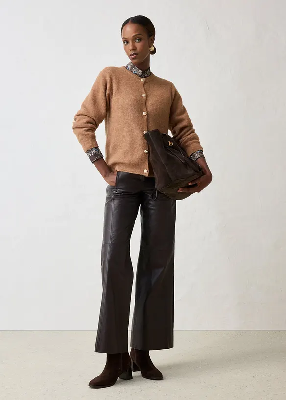 Cardigan i myk alpakkamiks, bonprix