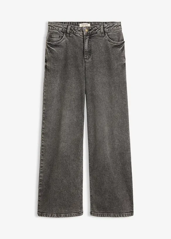 Wide Leg-jeans Mid Waist, bonprix
