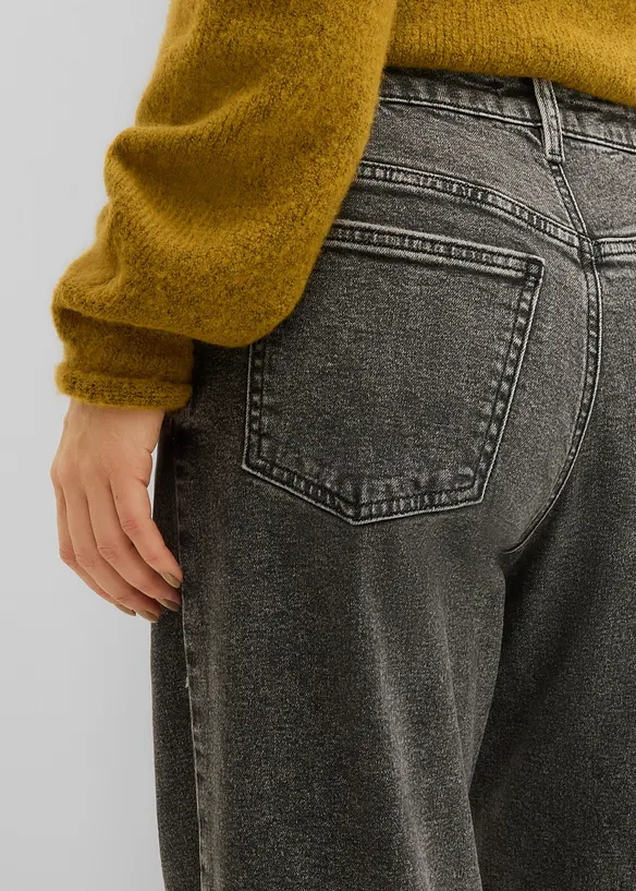 Wide Leg-jeans Mid Waist, bonprix