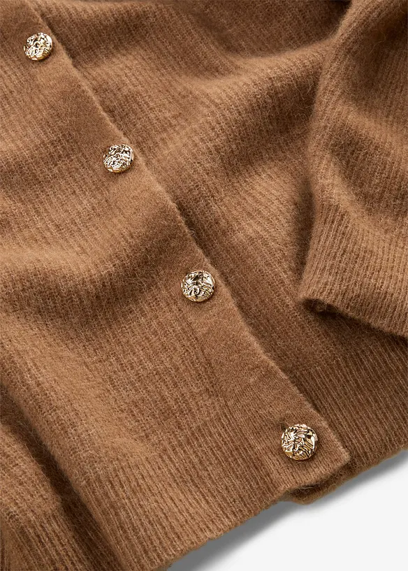 Cardigan i myk alpakkamiks, bonprix