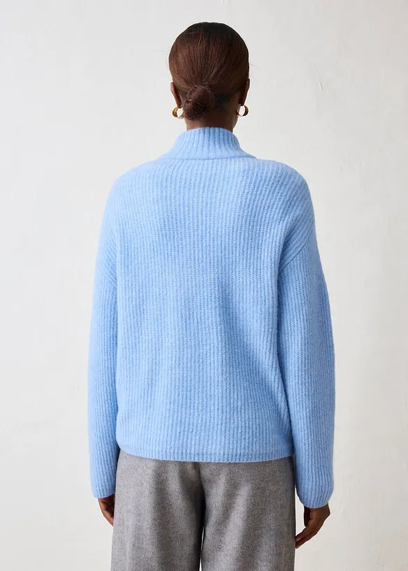 Oversized ullgenser med alpakka, bonprix