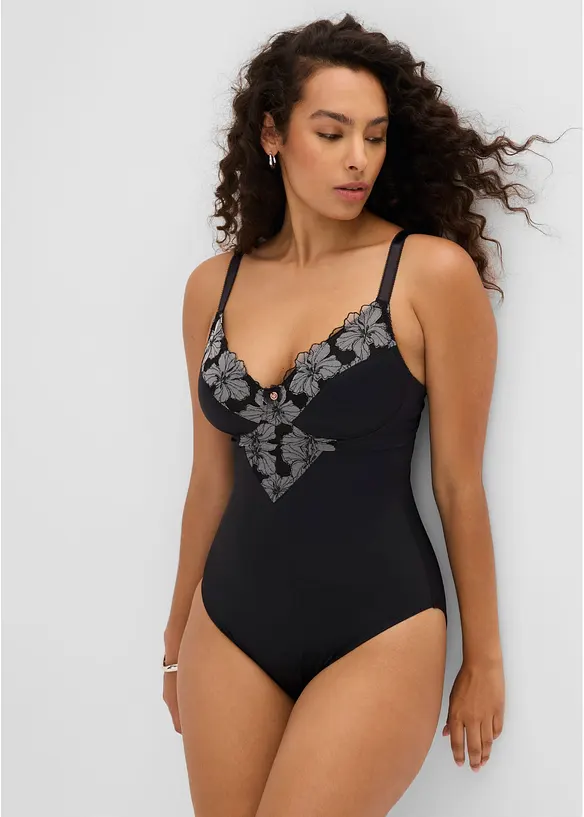 Spilel&oslash;s, strong shape body uten spiler med broderi, bonprix