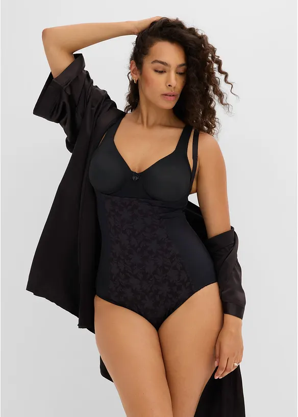 Strong shape body med blonder, bonprix