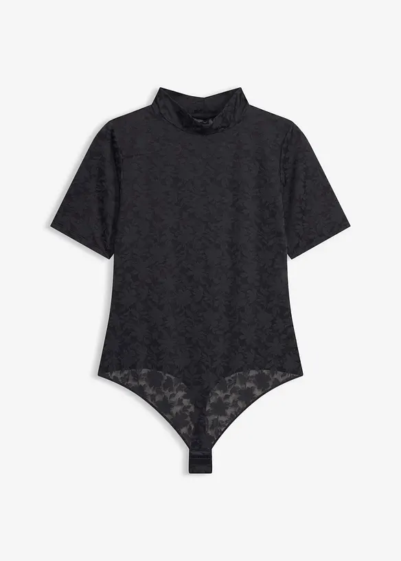 Stringbody i mykt stoff, bonprix