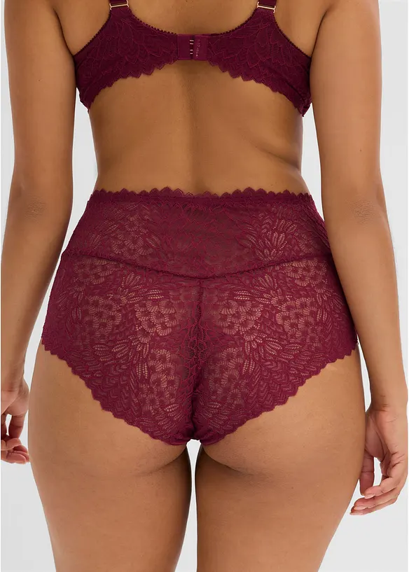 Highwaist panty av delikat blonde, bonprix