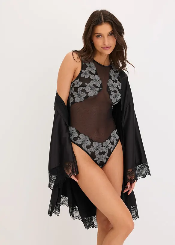 Stringbody med raffinert broderi, bonprix