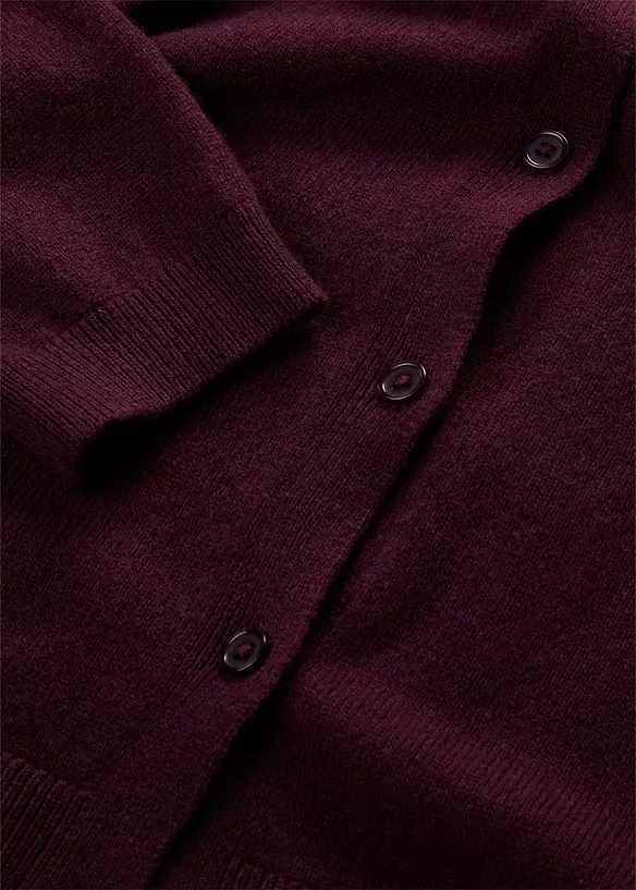Strikkejakke av myk kasjmirmiks med Good Cashmere Standard&reg;, bonprix
